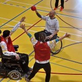 L'équipe de Rafroball de Sport Handicap Sierre